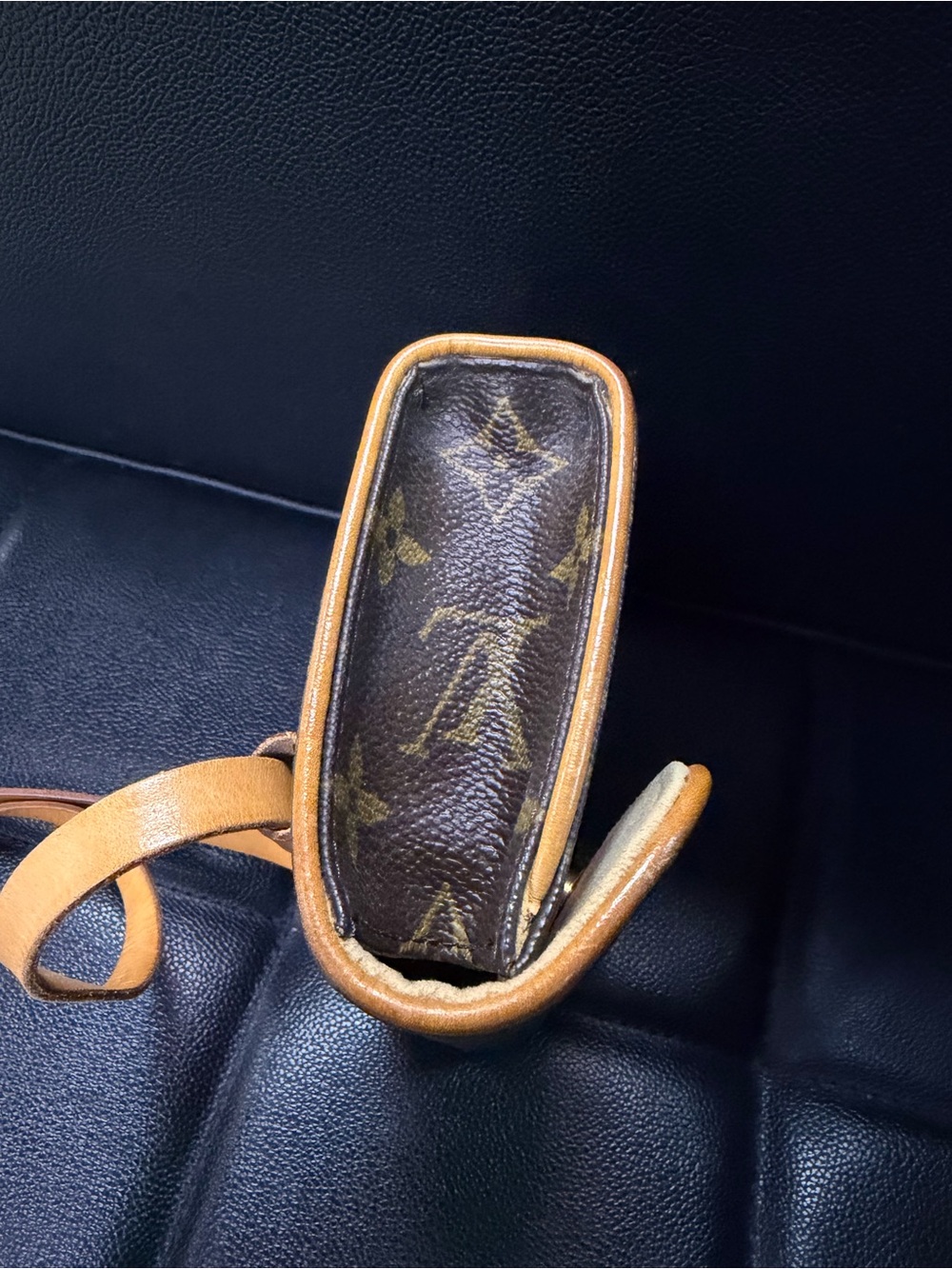 Louis Vuitton Pochette Florentine M51855 Monogram Belt Waist Bag Vachetta Strap - Picture 5 of 6